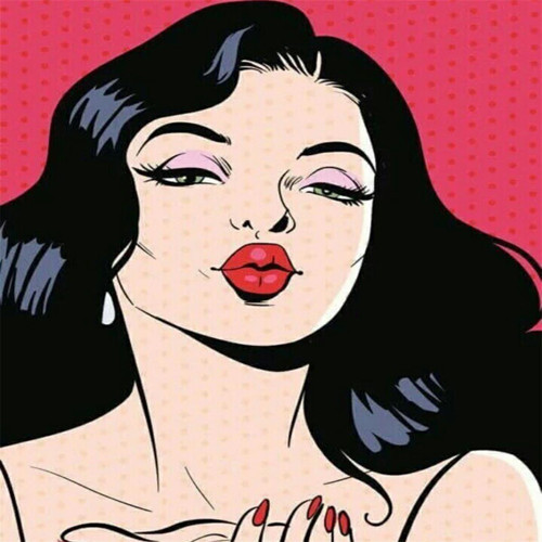 Pastelya Sayılarla Boyama Seti Çerçeveli Kasnaklı Pop Art Kiss
