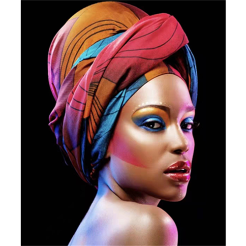Pastelya Sayılarla Boyama Seti Çerçeveli Kasnaklı Afrika Makyajı 2