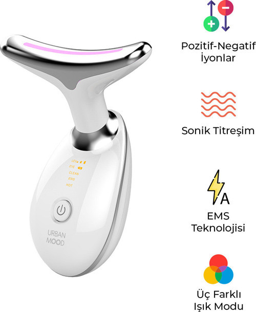Bood Yc-16 Ems Yüz Güzellik Cihazı | Mikro Akım & Led Işık Terapisi, 3 Mod, Şarjlı Taşınabilir