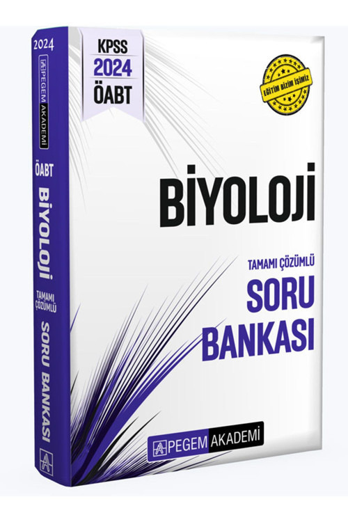 Pegem Akademi Yayıncılık Pegem Güncel 2024 KPSS ÖABT Biyoloji Tamamı Çözümlü Soru Bankası
