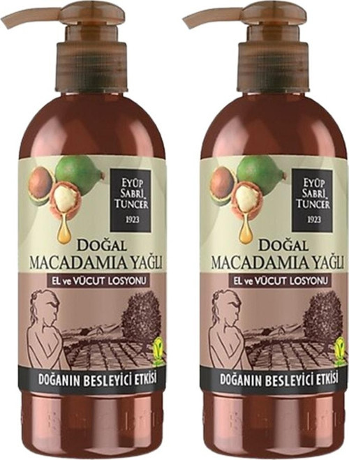 Doğal Macadamia Yağlı Nemlendirici El Ve Vücut Losyonu 250Ml X2 Adet
