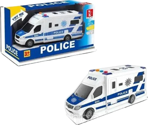 s J168-12 Işıklı ve Sesli Polis Otobüsü Oyuncak