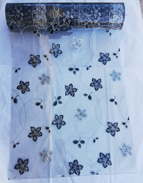 ŞEFFAF DESENLİ 80cm x 190cm MASA ÖRTÜSÜ 1.7mm KALIN PVC KAYMAZ MASA ÖRTÜSÜ