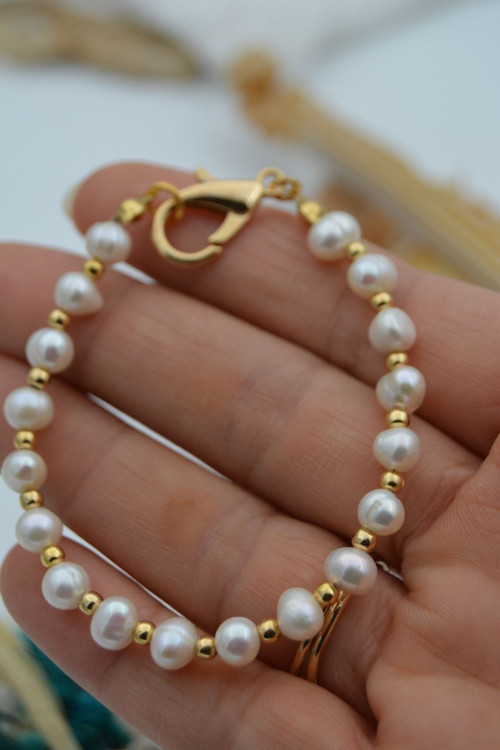 Jewellery Inci Bileklik Bey ve Gold