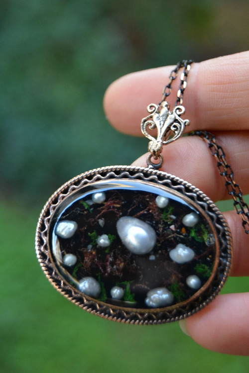 Jewellery Özel Tasarım Bayan Kolye Siyah ve Beyaz