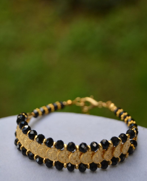 Jewellery Tuğralı Tasarım Bileklik Siyah