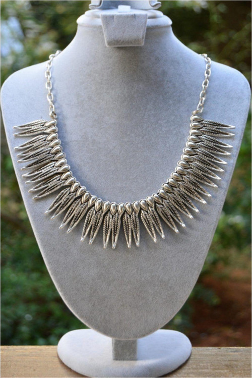 Kadın Jewellery Bohem Kolye Gümüş Rengi
