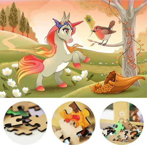 Art Kids Şarkıcı Masum Pony 50 Parça Ahşap Puzzle
