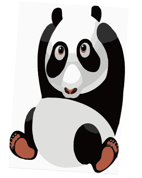 Pastelya Sayılarla Boyama Seti Çerçeveli Kasnaklı Sevimli Panda