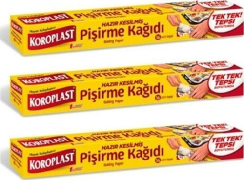 Hazır Kesilmiş Pişirme Kağıdı 16 Adet 42 x 37 CM x 3 Paket