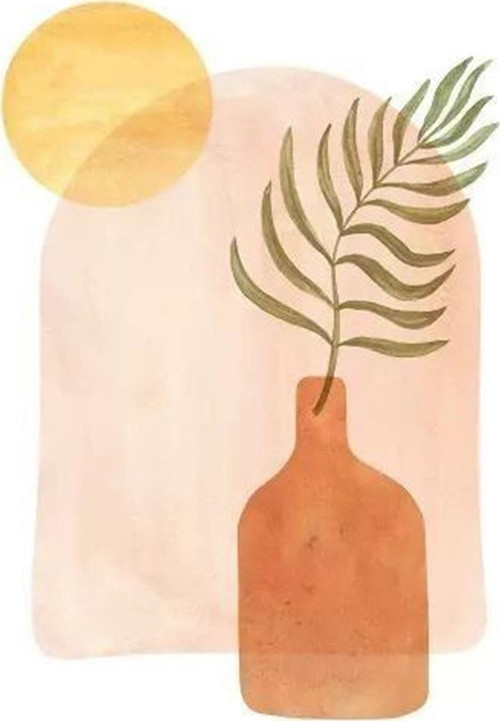 Pastelya Sayılarla Boyama Seti Çerçeveli Kasnaklı Yaz Güneşi