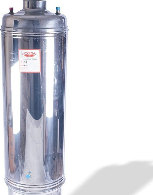 Paslanmaz Termosifon basınçlı Katı Yakıt Soba Boyu :110 cm üst kazanı, Banyo Sobası üst kazanı
