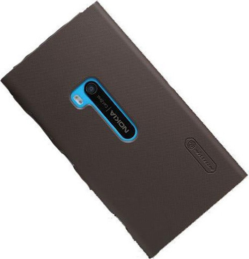 Lumia 920 ile Uyumlu Sert Kauçuk Kılıf Kahverengi