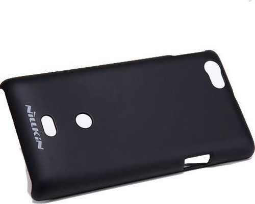 Xperia Miro ile Uyumlu Sert Kauçuk Kılıf Siyah