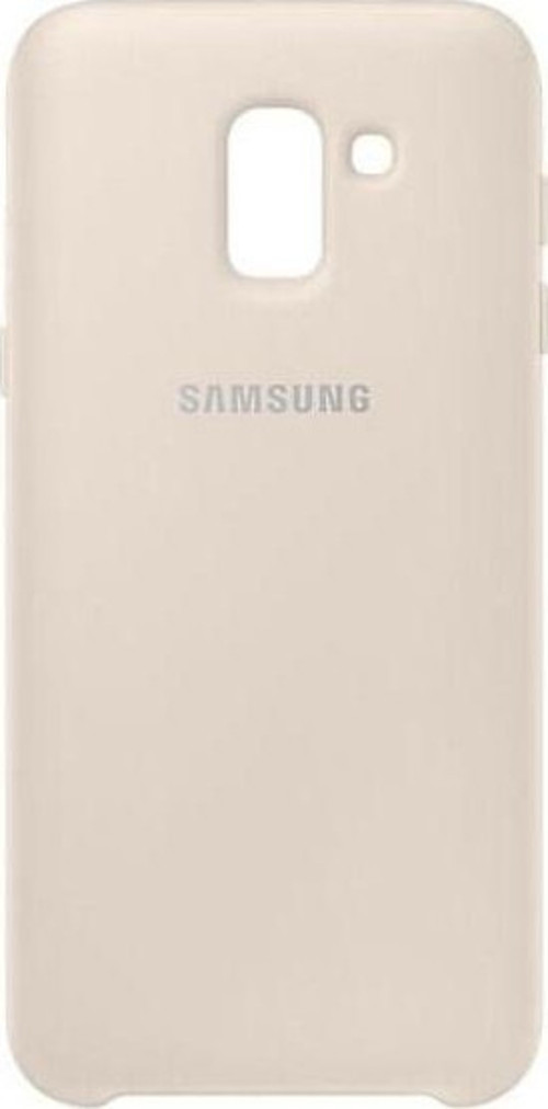 Galaxy J6 2018 ile Uyumlu Dual Layer Sert Kılıf Gold