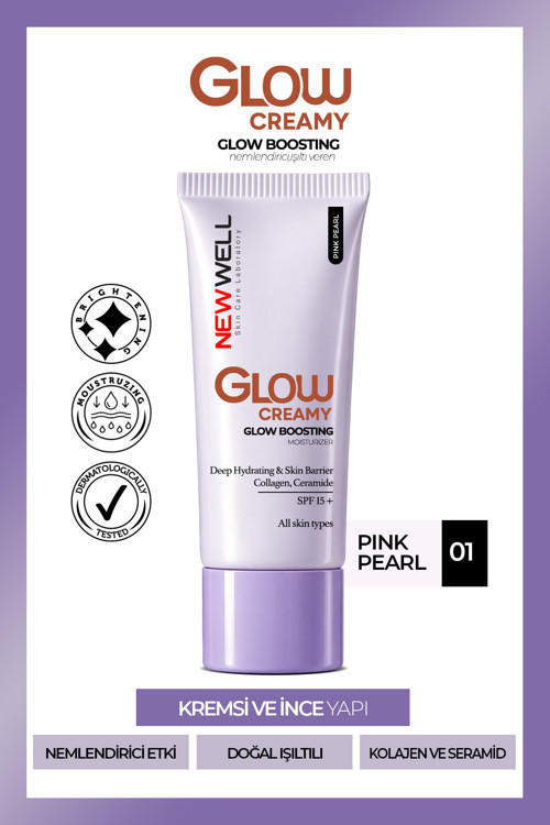Glow Boosting Işıltı Veren Nemlendirici Yüz Kremi SPF 15+ Pink Pearl 01 30 ml
