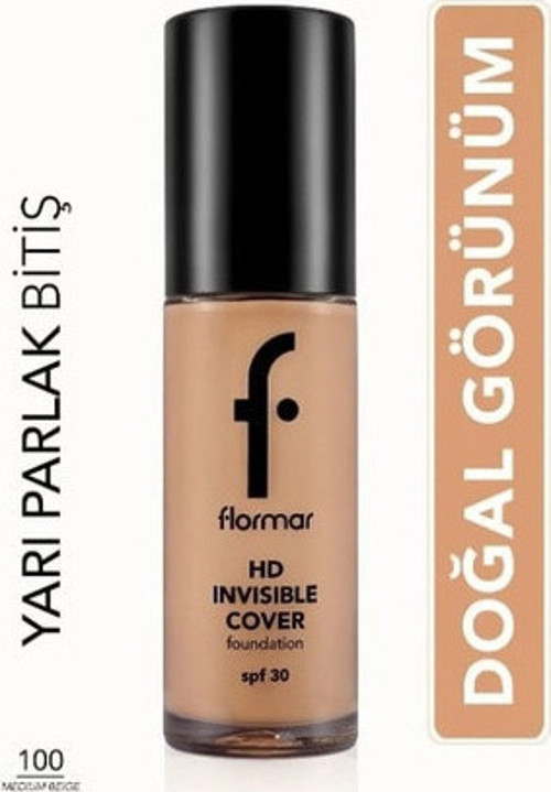 Invisible Cover HD Foundation 100 Medium Beige
