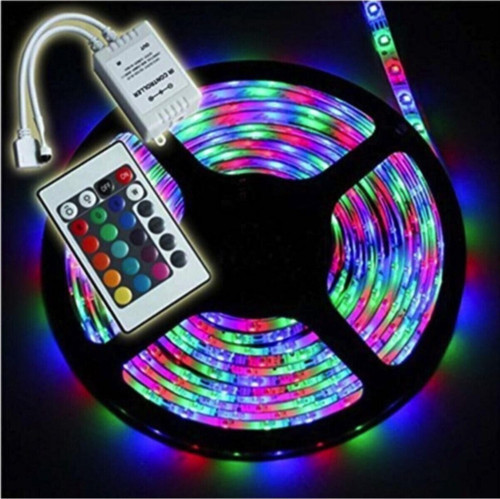 ErdemShop Animasyonlu Tak Çalıştır Kumandalı Trafolu Rgb Şerit Işık Aydınlatma 5 Metre
