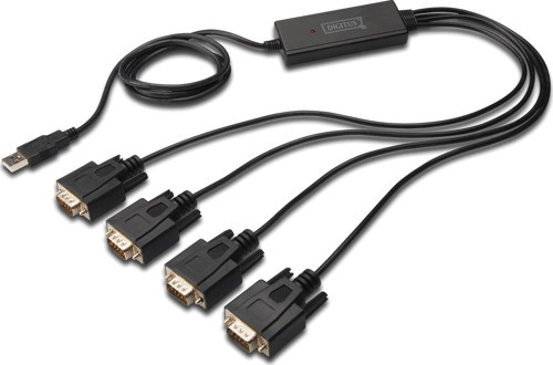 USB 2.0 <-> 4 x RS232 (Seri) Çevirici Kablosu, 1.5 metre