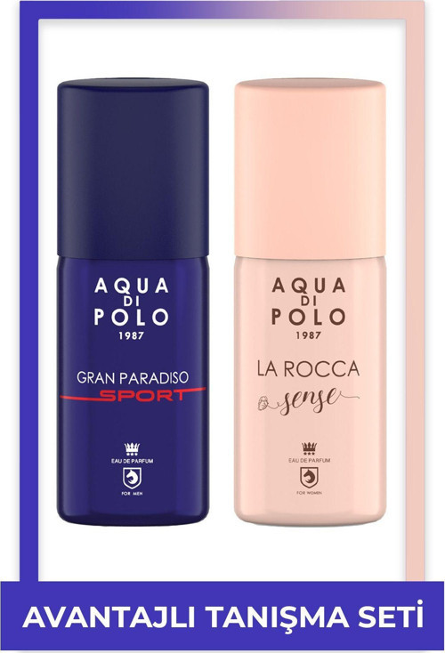 La Rocca Sense Edp & Gran Paradiso Sport 100 ml 2'li Kadın Erkek Parfüm Seti