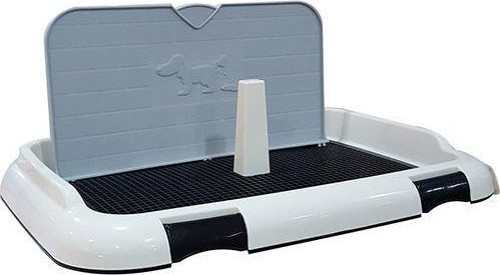 Köpek Tuvalet Eğitim Seti Gri Panelli (66x47x30)