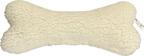 Peluş Kemik Köpek Oyuncağı Ekru 25cm