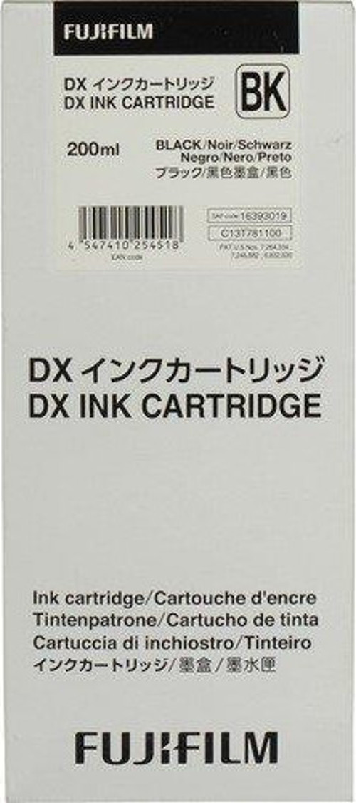 DX100 Yazıcı için Fujifilm Siyah Mürekkep Kartuşu