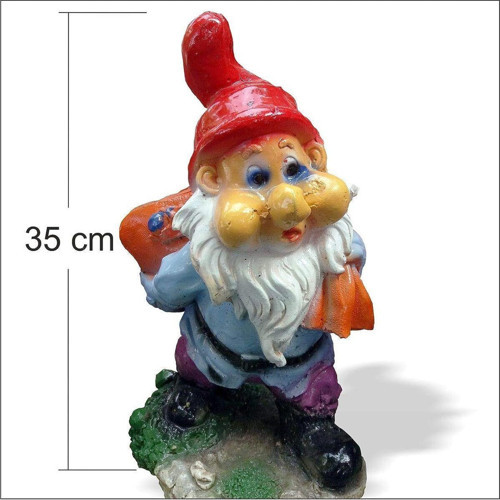 İç Dış Mekan Detaylı İşçilikli Yedi 7 Cüceler Şirin Baba 35 Cm Vernikli Bahçe Heykeli Biblosu