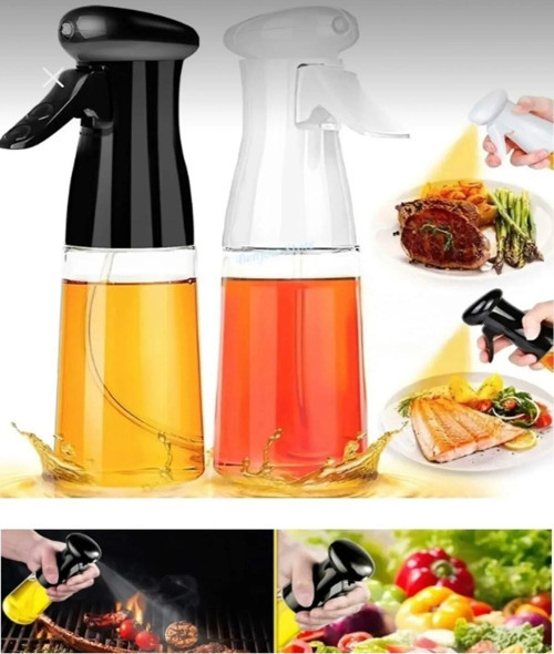 Keyfi Sepet Sprey Yağdanlık Sıvı Yağ Spreyi Yağlık Air Fryer'da Yağ Tasarruf Edin Zeytinyağı Için Uygun 210 Ml