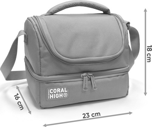 Coral High Kids Pembe Rengarenk Dondurma Desenli Thermo İki Katlı Beslenme Çantası 37211 5