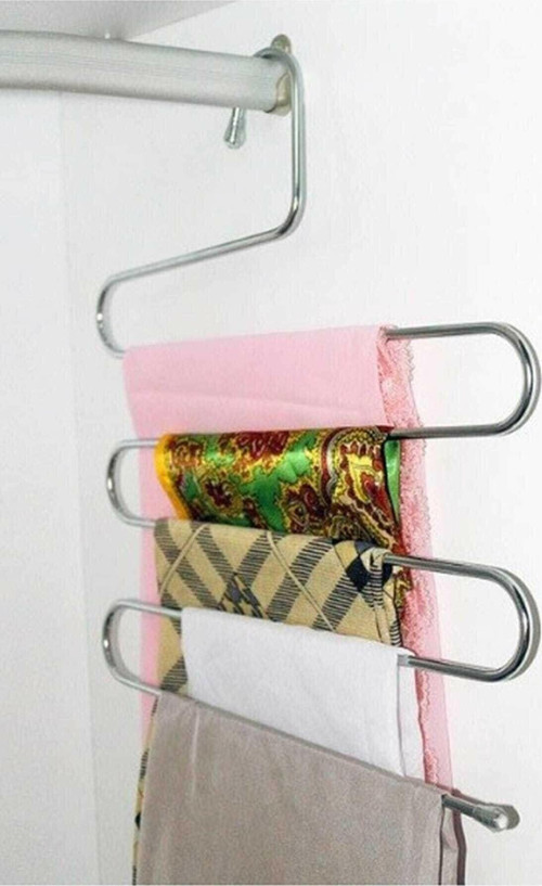 5 Katlı Metal Pantolon Ve Eşarp Askısı 4 Adet