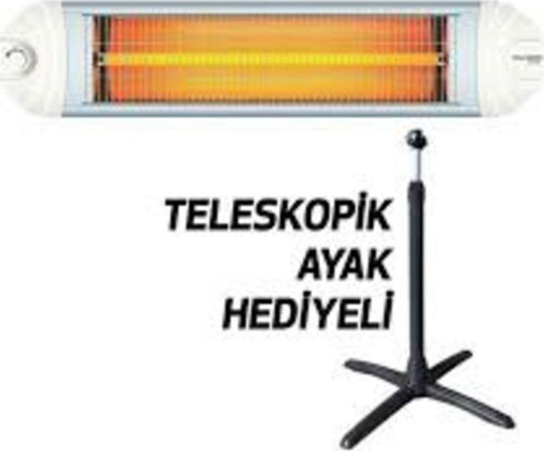 Ecotec Beyaz Infrared Isıtıcı 2500 Watt Termostatlı Soba Ayak Hediyeli