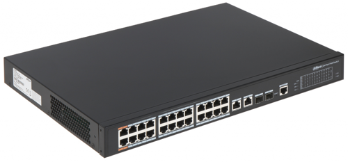PFS4226-24ET-360-V3, 24 Port, MegaBit, 24 Port PoE, 360W, +2 Port Combo SFP, +2 Port GigaBit Uplink, Yönetilebilir