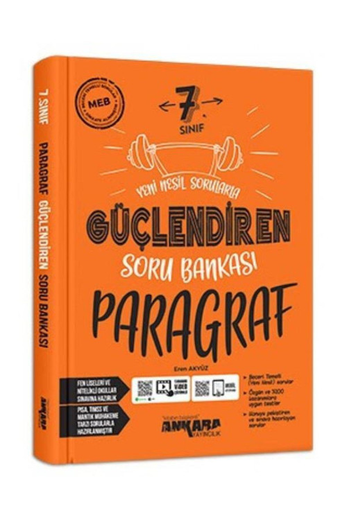 Ankara Yayıncılık 7. Sınıf Paragraf Güçlendiren Soru Bankası