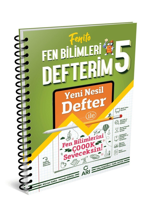 Arı Yayıncılık 5. Sınıf Fenito Fen Bilimleri Yeni Nesil Defterim Yeni 2022