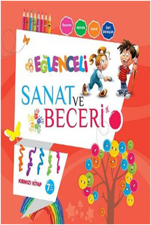 Eğlenceli Sanat ve Beceri Kırmızı Kitap 7 Yaş