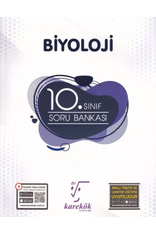 Karekök Eğitim Yayınları Karekök 10. Sınıf Biyoloji Soru Bankası (yeni)