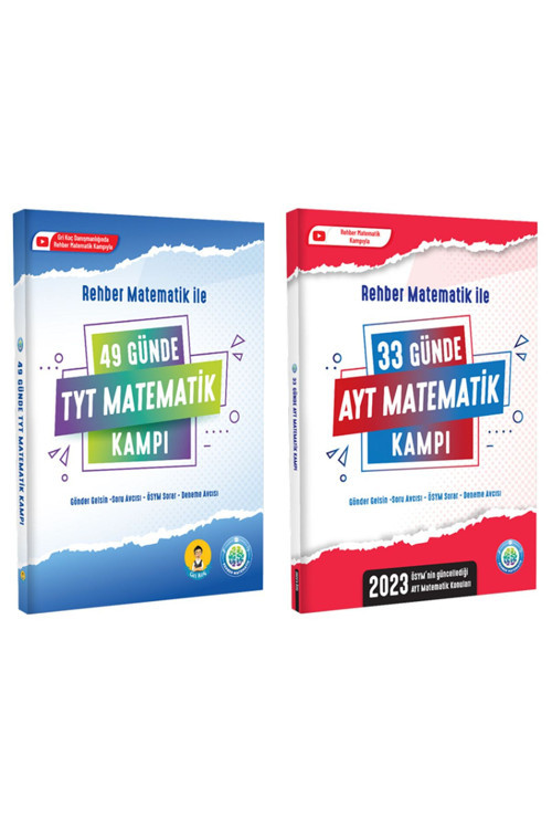 Rehber Matematik 2023 Yks Tyt Ayt 49 + 33 Günde Matematik Kampı Rehber Matematik