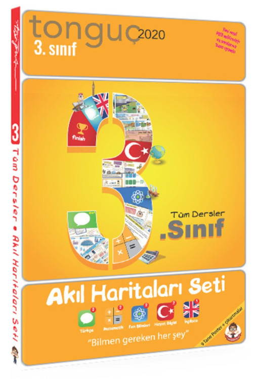 Tonguç Akademi .tonguç 3. Sınıf Tüm Dersler Akıl Haritaları Seti