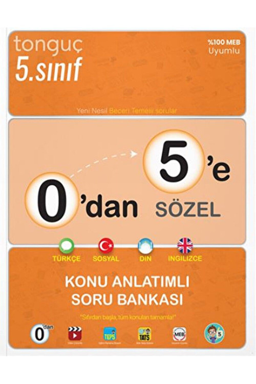 Tonguç Akademi 0'dan 5'e Sözel Konu Anlatımlı Soru Bankası Kolektif 9786254224515