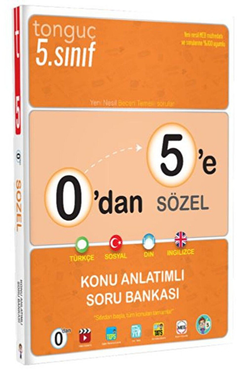 Tonguç Akademi 0'dan 5'e Sözel Konu Anlatımlı Soru Bankası Kolektif 9786258138191