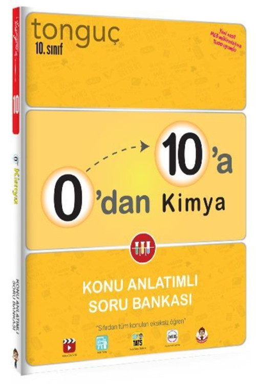 Tonguç Akademi 10. Sınıf 0'dan 10'a Kimya Konu Anlatımlı Soru Bankası