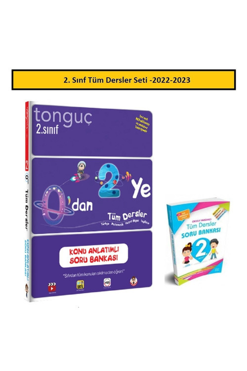 Tonguç Akademi 2. Sınıf 0'dan 2'ye Konu Anlatımlı Soru Bankası Ve Tüm Dersler Soru Bankası Seti (2 Kitap)