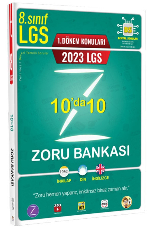 Tonguç Akademi 2023 Lgs 1. Dönem 10'da 10 Zoru Bankası