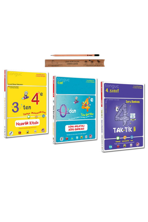 Tonguç Akademi 4. Sınıf 3 Ten 4 E Hazırlık Seti Taktikli Soru Bankası Set 3 Kitap
