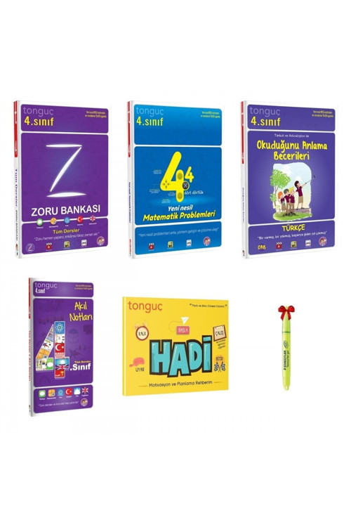 Tonguç Akademi 4. Sınıf Zoru Bankası Matematik Problemleri Okuduğunu Anlama Akıl Notları Ve Hadi