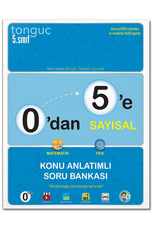 Tonguç Akademi 5. Sınıf 0'dan 5'e Sayısal Konu Anlatımlı Soru Bankası