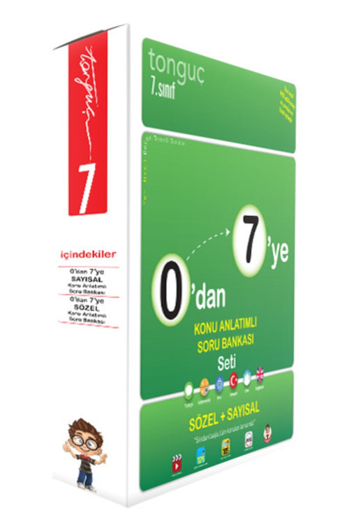 Tonguç Akademi 7. Sınıf 0 Dan 7 Ye Konu Anlatımlı Soru Bankası Seti Tsb0030