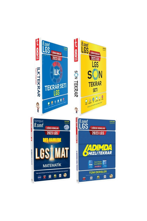 Tonguç Akademi 8. Sınıf Lgs 1. Dönem 6 Adımda Hızlı Ilk Son Tekrar Seti 5 Hamlede Matematik