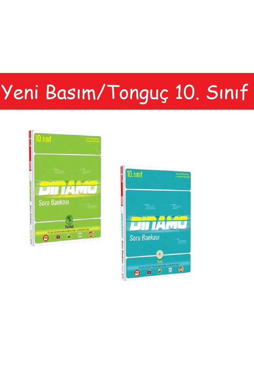 Tonguç Akademi Tonguç 10. Sınıf Dinamo Biyoloji Soru Bankası & 10. Sınıf Dinamo Fizik Soru Bankası